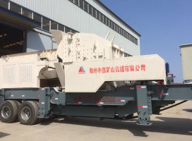 河南建筑垃圾制砂機設備價格，時產200方移動破碎站廠家